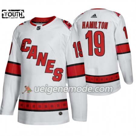 Kinder Eishockey Carolina Hurricanes Trikot Dougie Hamilton 19 Adidas 2019-2020 Weiß Authentic